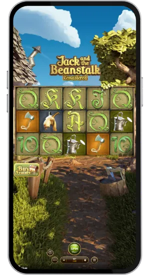 Main game reels with Jack and fairytale symbols