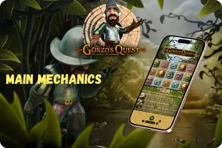 Main Mechanics in slot Gonzos Quest