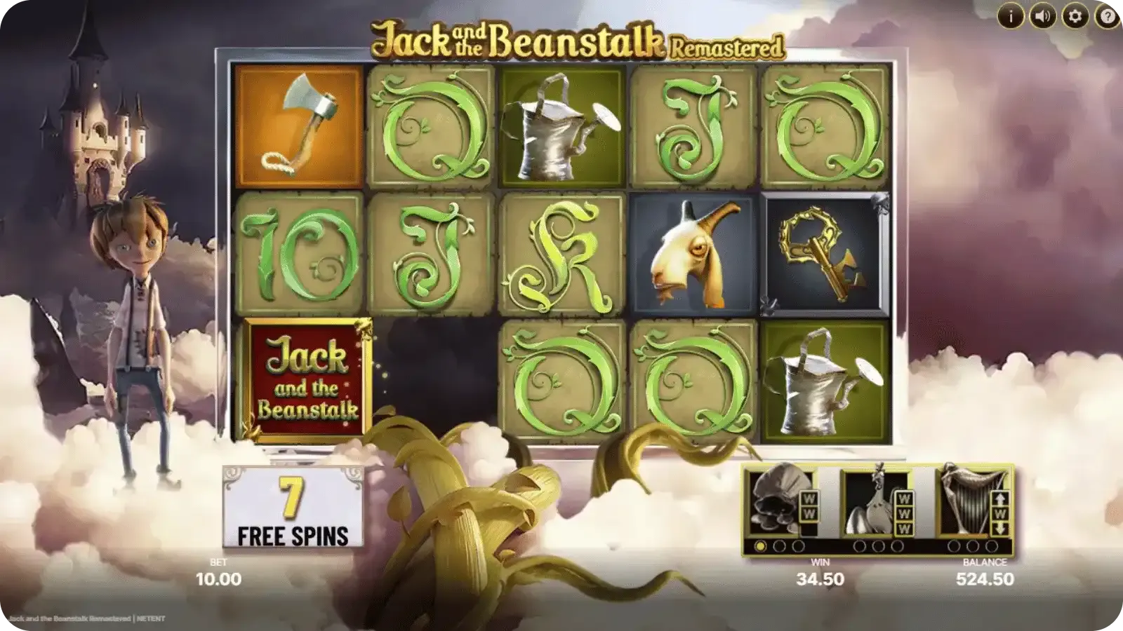 Treasure Collection key meter in Jack and the Beanstalk