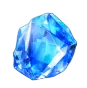 Shimmering blue sapphire gemstone treasure symbol