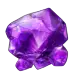 Radiant purple amethyst gemstone treasure symbol