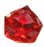 Brilliant red ruby gemstone treasure symbol