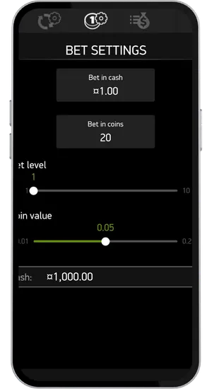 Reel Rush 2 game interface showing bet adjustment controls with coin value selector and total stake display in GBP